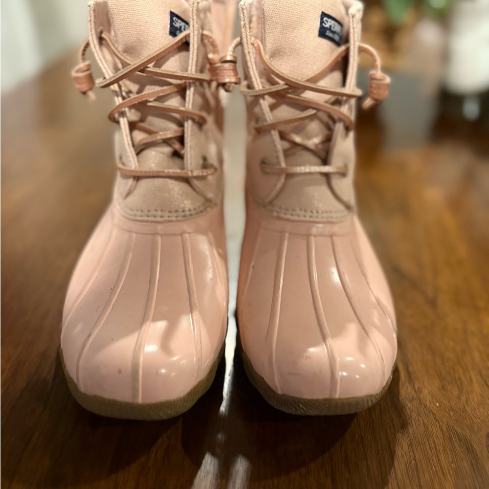 Sperry Kids Light Pink Boots - Picture 2 of 3